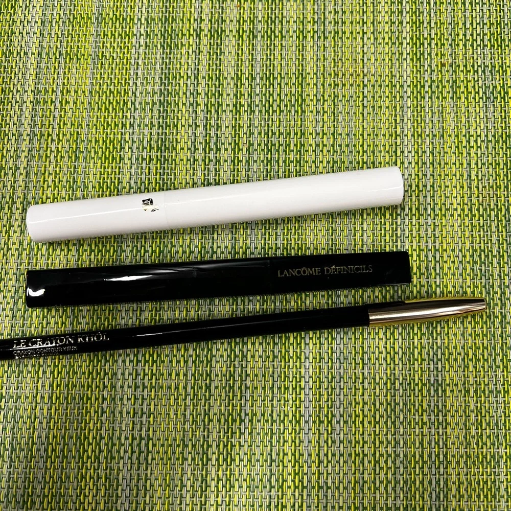 Lancome Definicils Mascara and primer Set - Black and White eyeliner pencil